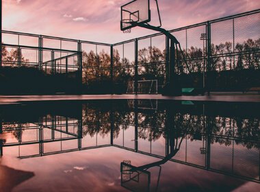 Rede de proteção para quadras esportivas