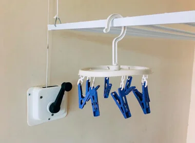 Varal de teto com manivela na Mooca